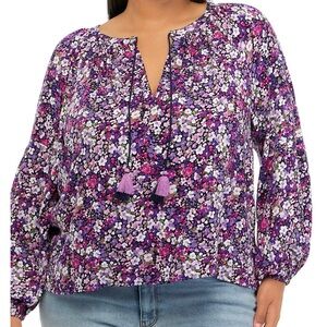 2X Crown & Ivy Boho Blouse
